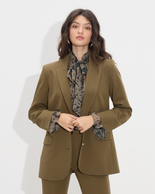 Blazer σε ίσια γραμμή με κουμπιά DR80022-060